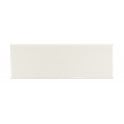 British Ceramic Tile Puddle Glaze Cotton White 5cm x 15cm Wall Tile