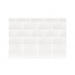 British Ceramic Tile Puddle Glaze Cotton White 7.5cm x 15cm Wall Tile