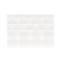 British Ceramic Tile Puddle Glaze Cotton White 7.5cm x 15cm Wall Tile