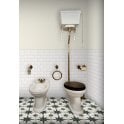 British Ceramic Tile Puddle Glaze Cotton White 7.5cm x 15cm Wall Tile