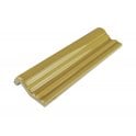 British Ceramic Tile Puddle Glaze Golden Mustard 5cm x 15cm Border Tile