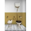 British Ceramic Tile Puddle Glaze Golden Mustard 5cm x 15cm Border Tile