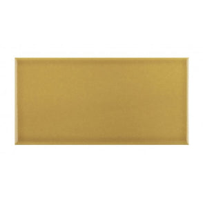 British Ceramic Tile Puddle Glaze Golden Mustard 7.5cm x 15cm Wall Tile