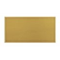 British Ceramic Tile Puddle Glaze Golden Mustard 7.5cm x 15cm Wall Tile