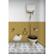 British Ceramic Tile Puddle Glaze Golden Mustard 7.5cm x 15cm Wall Tile