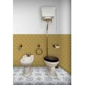 British Ceramic Tile Puddle Glaze Golden Mustard 7.5cm x 15cm Wall Tile