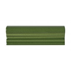 British Ceramic Tile Puddle Glaze Green Apple 5cm x 15cm Border Tile