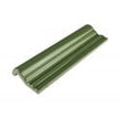 British Ceramic Tile Puddle Glaze Green Apple 5cm x 15cm Border Tile