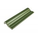 British Ceramic Tile Puddle Glaze Green Apple 5cm x 15cm Border Tile