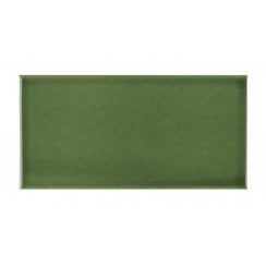 British Ceramic Tile Puddle Glaze Green Apple 7.5cm x 15cm Wall Tile