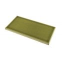 British Ceramic Tile Puddle Glaze Olive Green 7.5cm x 15cm Wall Tile