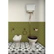 British Ceramic Tile Puddle Glaze Olive Green 7.5cm x 15cm Wall Tile