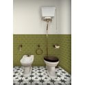 British Ceramic Tile Puddle Glaze Olive Green 7.5cm x 15cm Wall Tile