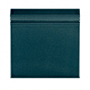 British Ceramic Tile Puddle Glaze Peacock 15cm x 15cm Skirting Tile