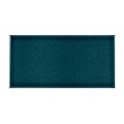 British Ceramic Tile Puddle Glaze Peacock 7.5cm x 15cm Wall Tile