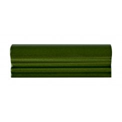 British Ceramic Tile Puddle Glaze Racing Green 5cm x 15cm Border Tile