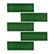 British Ceramic Tile Puddle Glaze Racing Green 5cm x 15cm Wall Tile
