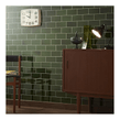 British Ceramic Tile Puddle Glaze Racing Green 7.5cm x 15cm Wall Tile