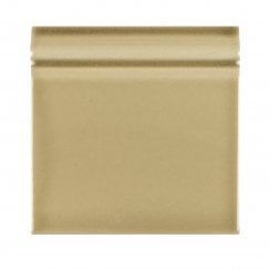 British Ceramic Tile Puddle Glaze Shortbread 15cm x 15cm Skirting Tile