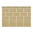British Ceramic Tile Puddle Glaze Shortbread 15cm x 15cm Skirting Tile