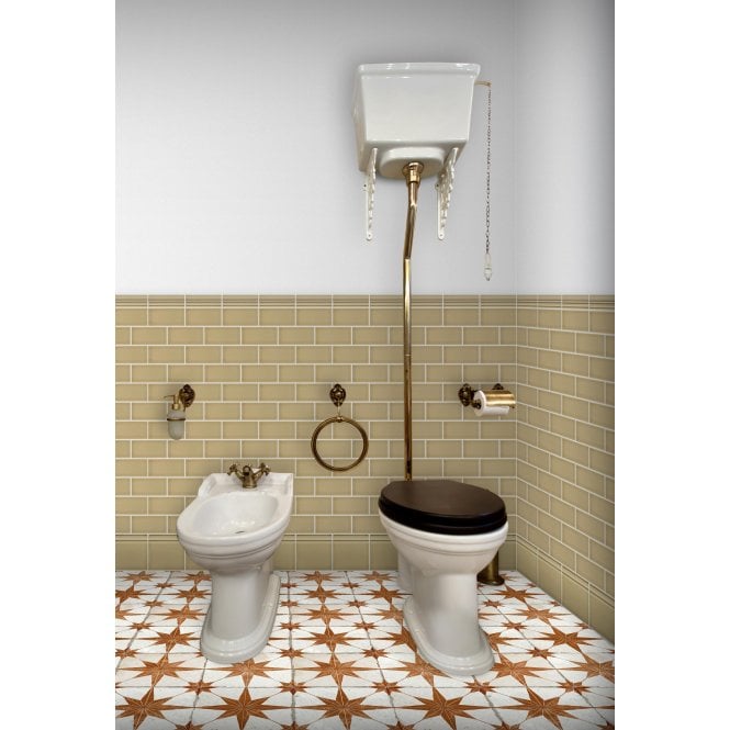 British Ceramic Tile Puddle Glaze Shortbread 15cm x 15cm Skirting Tile