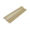 British Ceramic Tile Puddle Glaze Shortbread 5cm x 15cm Border Tile