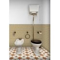 British Ceramic Tile Puddle Glaze Shortbread 5cm x 15cm Border Tile