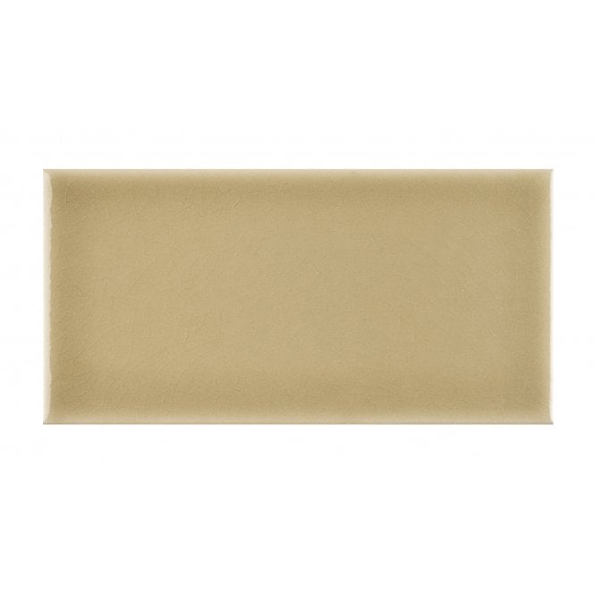 British Ceramic Tile Puddle Glaze Shortbread 7.5cm x 15cm Wall Tile