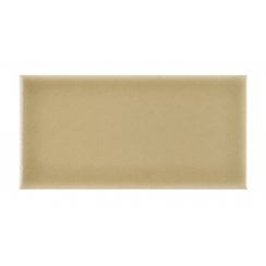 British Ceramic Tile Puddle Glaze Shortbread 7.5cm x 15cm Wall Tile