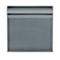 British Ceramic Tile Puddle Glaze Smoked Grey 15cm x 15cm Skirting Tile