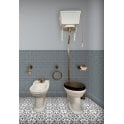 British Ceramic Tile Puddle Glaze Smoked Grey 15cm x 15cm Skirting Tile