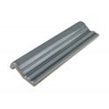 British Ceramic Tile Puddle Glaze Smoked Grey 5cm x 15cm Border Tile