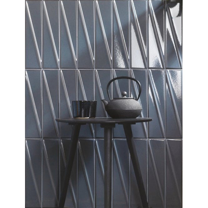 Italian Design Pulse Grey 7.6cm x 30.5cm Wall Tile
