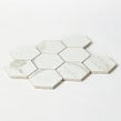 Q-Marmi Calacatta Hexagon Mosaic (9.5cm x 9.5cm) 29.2cm x 34.1cm Wall & Floor Tile