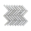 Q Marmi Statuario Herringbone 28cm x 29.2cm Wall & Floor Mosaic
