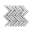 Q Marmi Statuario Herringbone 28cm x 29.2cm Wall & Floor Mosaic