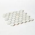 Q-Marmi Statuario Hexagon Mix Stone Mosaic 32.4cm x 33.2cm Wall & Floor Tile