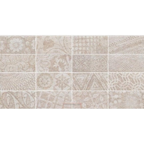 Equipe Quarcity Cream Decor 7.5cm x 30cm Wall Tile