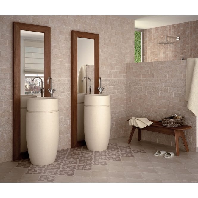 Equipe Quarcity Cream Decor 7.5cm x 30cm Wall Tile