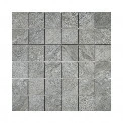 Quartz Stone Grey Matt 30cm x 30cm Mosaic Tile