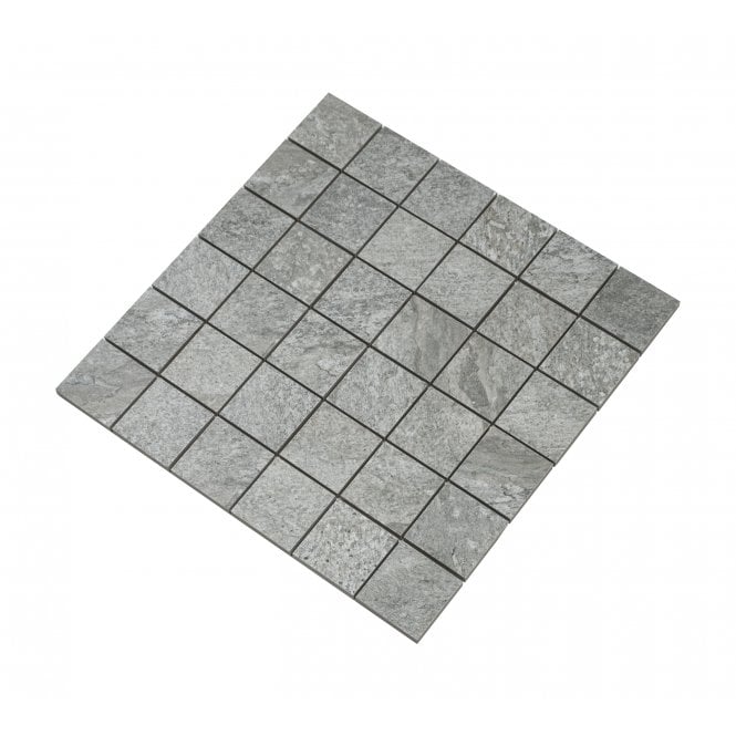 Quartz Stone Grey Matt 30cm x 30cm Mosaic Tile