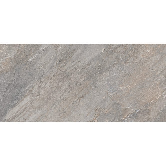 Quartz Stone Grey Matt 30cm x 60cm Wall & Floor Tile