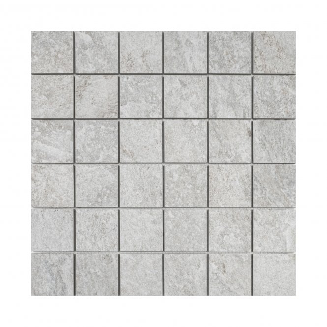 Quartz Stone White Matt 30cm x 30cm Mosaic Tile