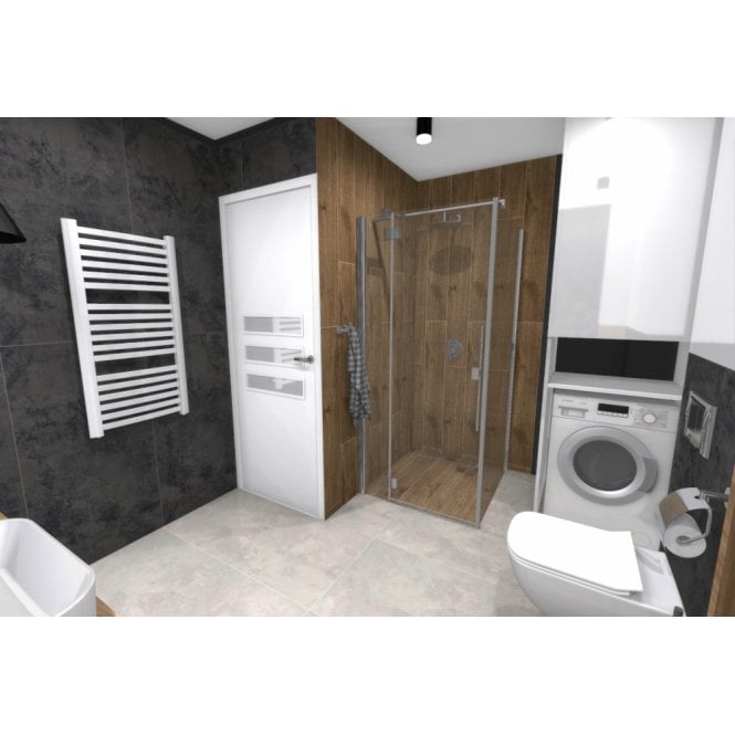 Quenos Matt White 59.8cm x 119.8cm Wall & Floor Tile