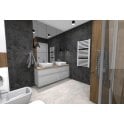 Quenos Matt White 79.8cm x 79.8cm Floor Tile