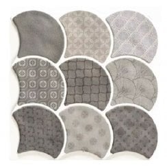 Realonda Scale Boho Grey 30.7cm x 30.7cm Wall and Floor Tile