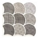 Realonda Scale Boho Grey 30.7cm x 30.7cm Wall and Floor Tile