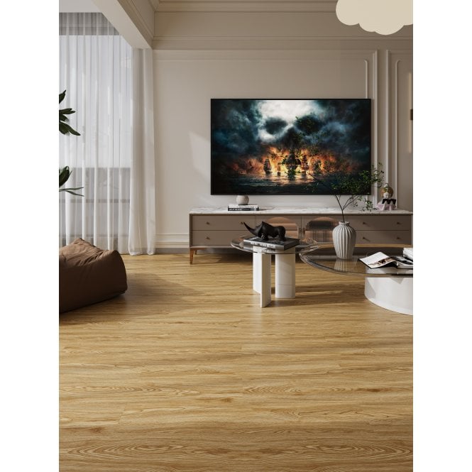 Red Chestnut Peel and Stick Vinyl Floor Tile 91.4cm x 15.2cm (2.5 Sq/M Per Pack)