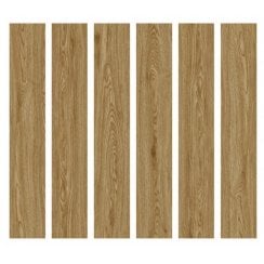 Red Chestnut Peel and Stick Vinyl Floor Tile 91.4cm x 15.2cm (2.5 Sq/M Per Pack)