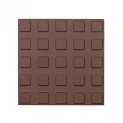 Red with Square Studs 14.6cm x 14.6cm Floor Tile